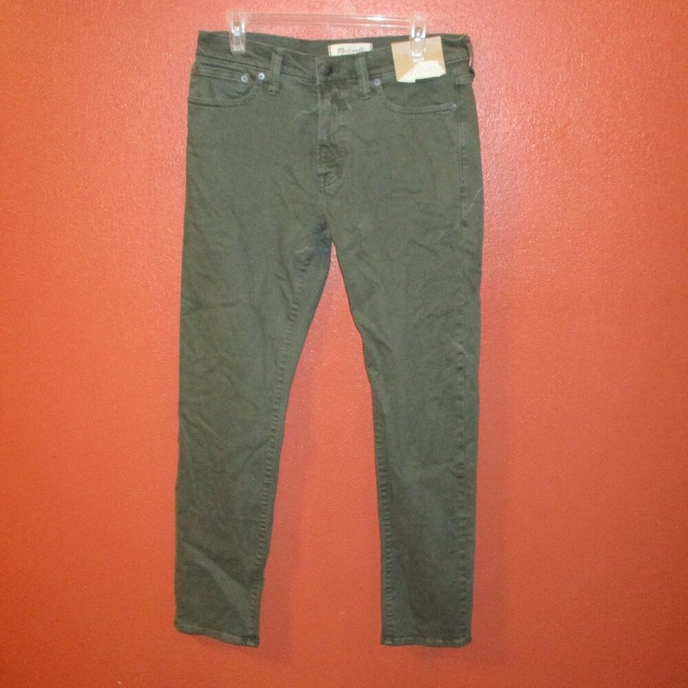 Madewell Jeans NEW Men Size 31x32 Green Pockets Slim Denim